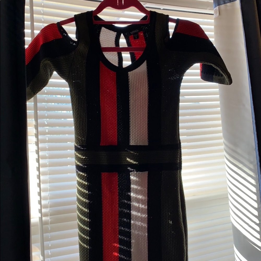 Multicolored dress. Size S. Stretchy.